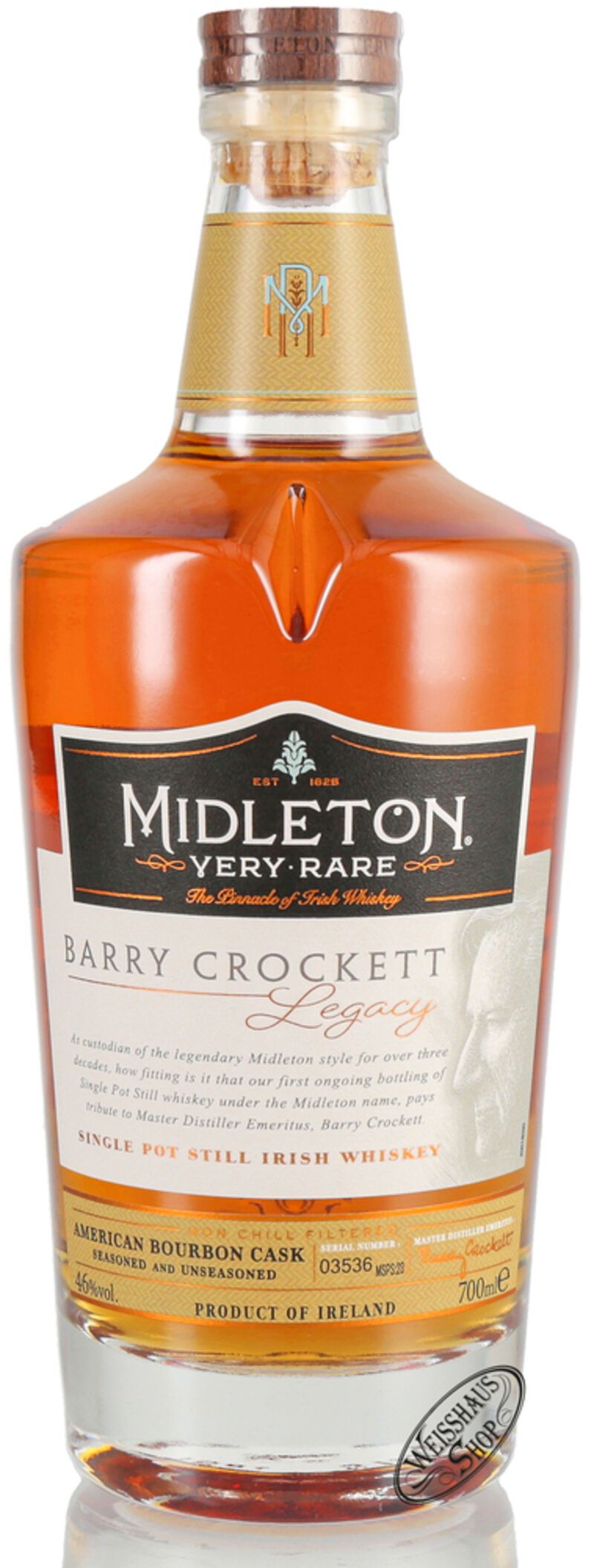Midleton Barry Crocket Legacy Irish Whiskey 46% vol. 0,70l Midleton Barry Crocket Legacy Irish Whiskey 46% vol. 0,70l