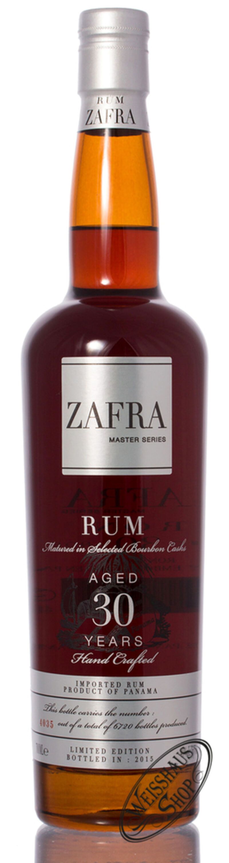 Zafra Master Series 30 YO Rum 40% vol. 0,70l