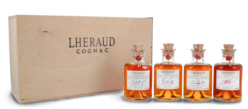 Lhéraud 4er Cognac Tasting Set 43,75% vol. 0,80l Lhéraud 4er Cognac Tasting Set 43,75% vol. 0,80l