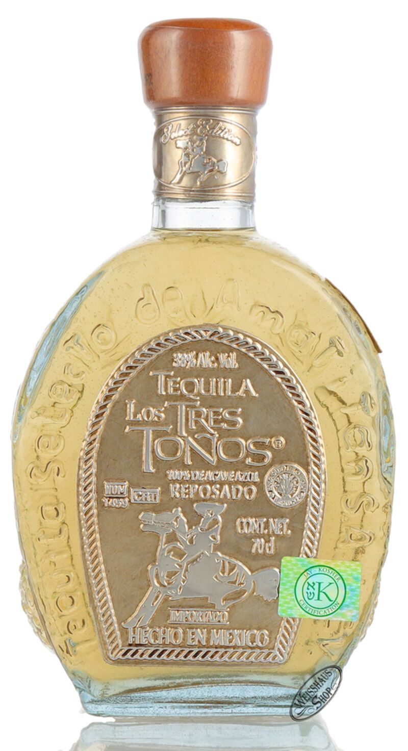 Los Tres Tonos Tequila Reposado 38% vol. 0,70l