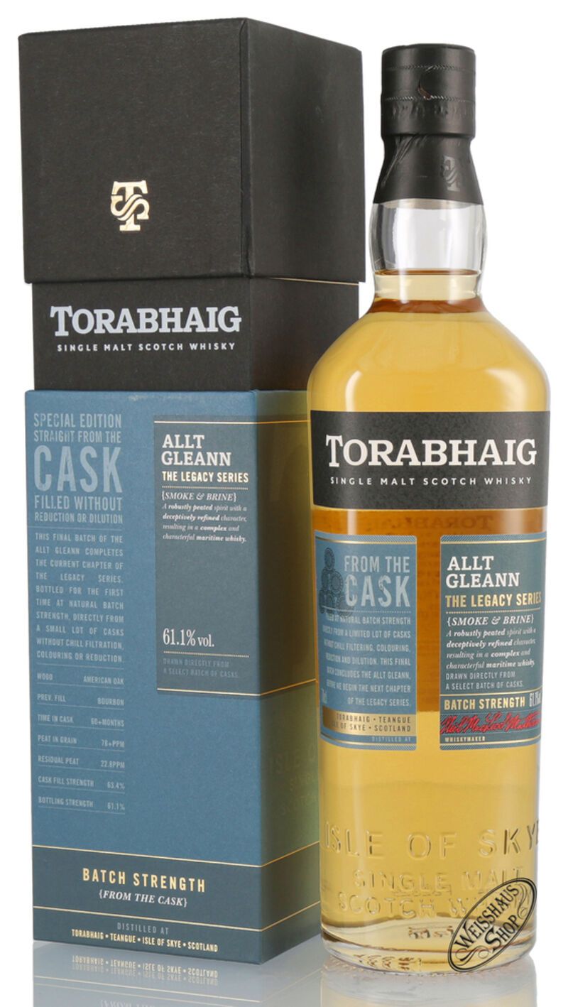 Torabhaig Allt Gleann Batch Strength Whisky 61,1% vol. 0,70l