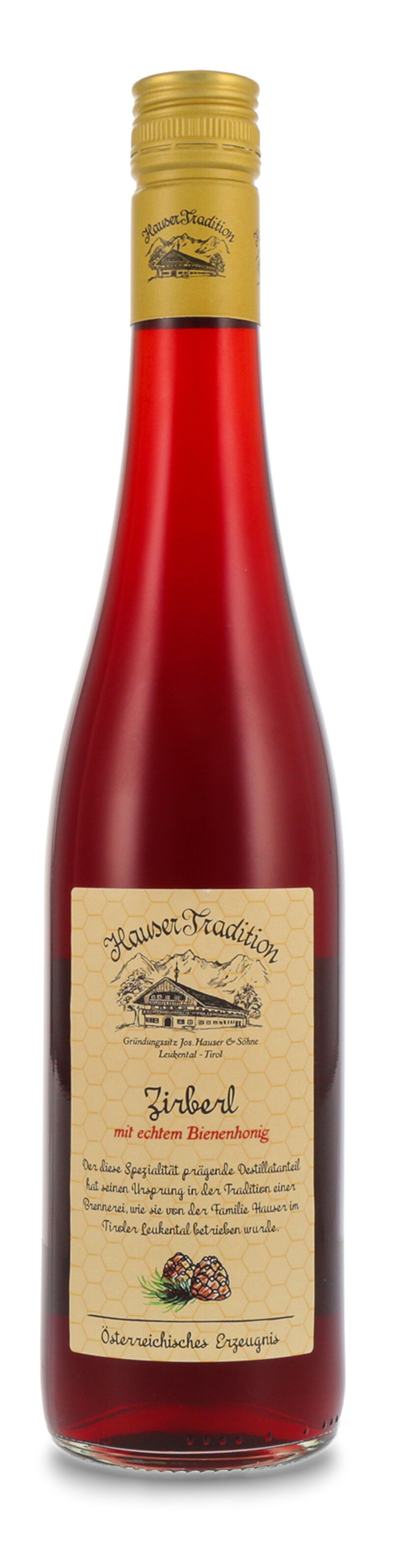 Hauser Zirberl mit Honig 21% vol. 0,70l Hauser Zirberl mit Honig 21% vol. 0,70l