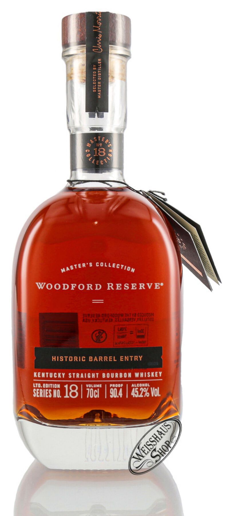 Woodford Reserve Master's Collection Historic Barrel Entry Bourbon Whiskey 45,2% vol. 0,70l Woodford Reserve Master's Collection Historic Barrel Entry Bourbon Whiskey 45,2% vol. 0,70l
