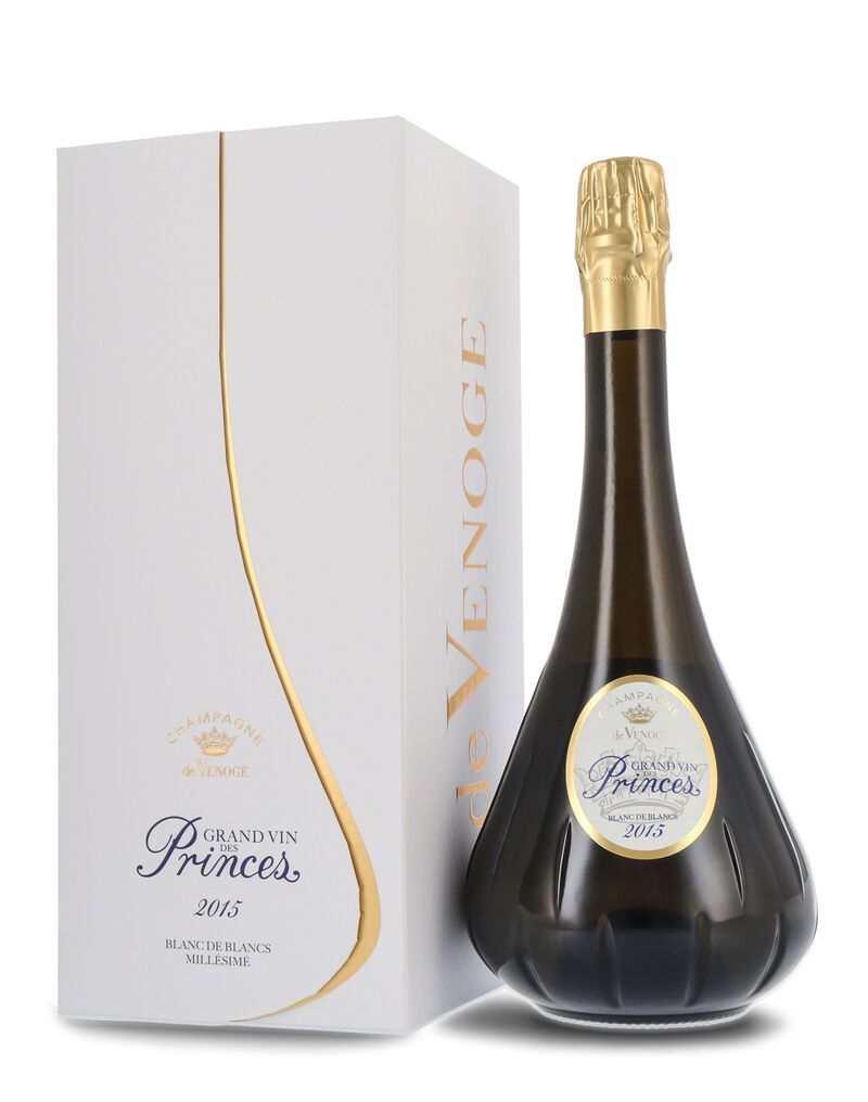 De Venoge Grand Vin des Princes Champagner Blanc de Blancs 2015 12% vol. 0,75l Geschenkkarton