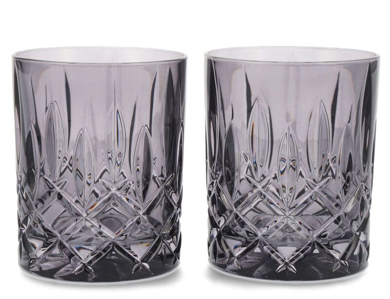 Nachtmann Noblesse Vintage Smoke Whisky/Rum Tumbler Set 2 Gläser