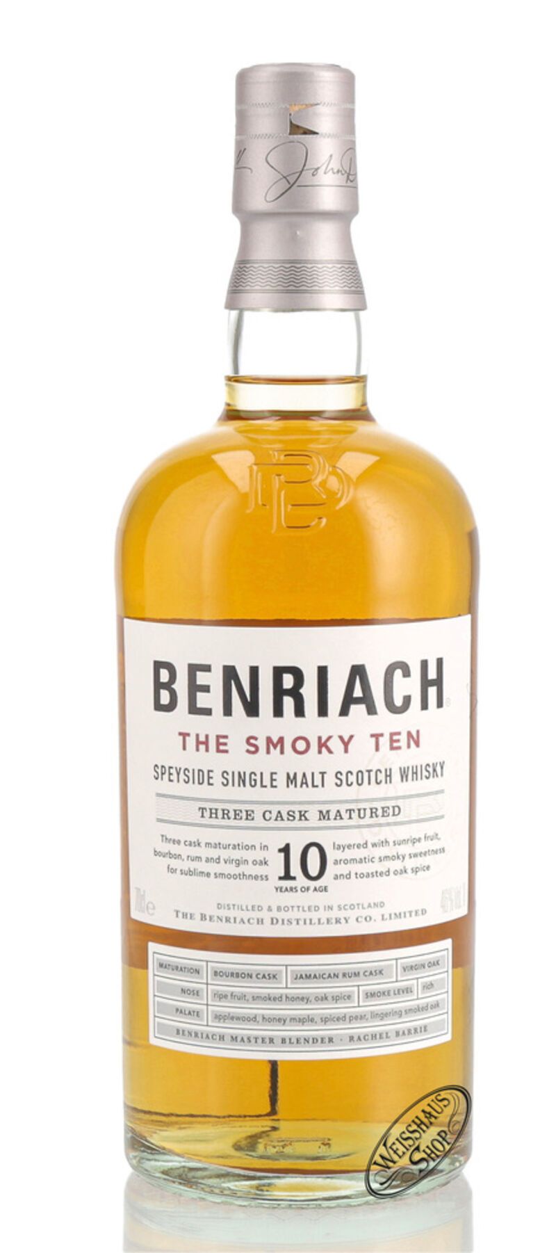 BenRiach The Smoky Ten 10 YO Whisky 46% vol. 0,70l B-Ware