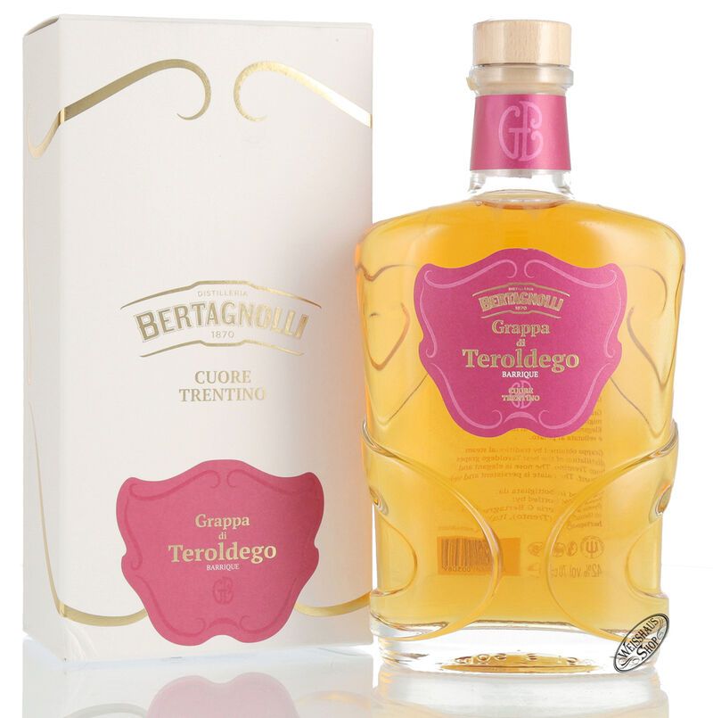 Bertagnolli Grappa Teroldego Trentino Barrique 42% vol. 0,70l Bertagnolli Grappa Teroldego Trentino Barrique 42% vol. 0,70l