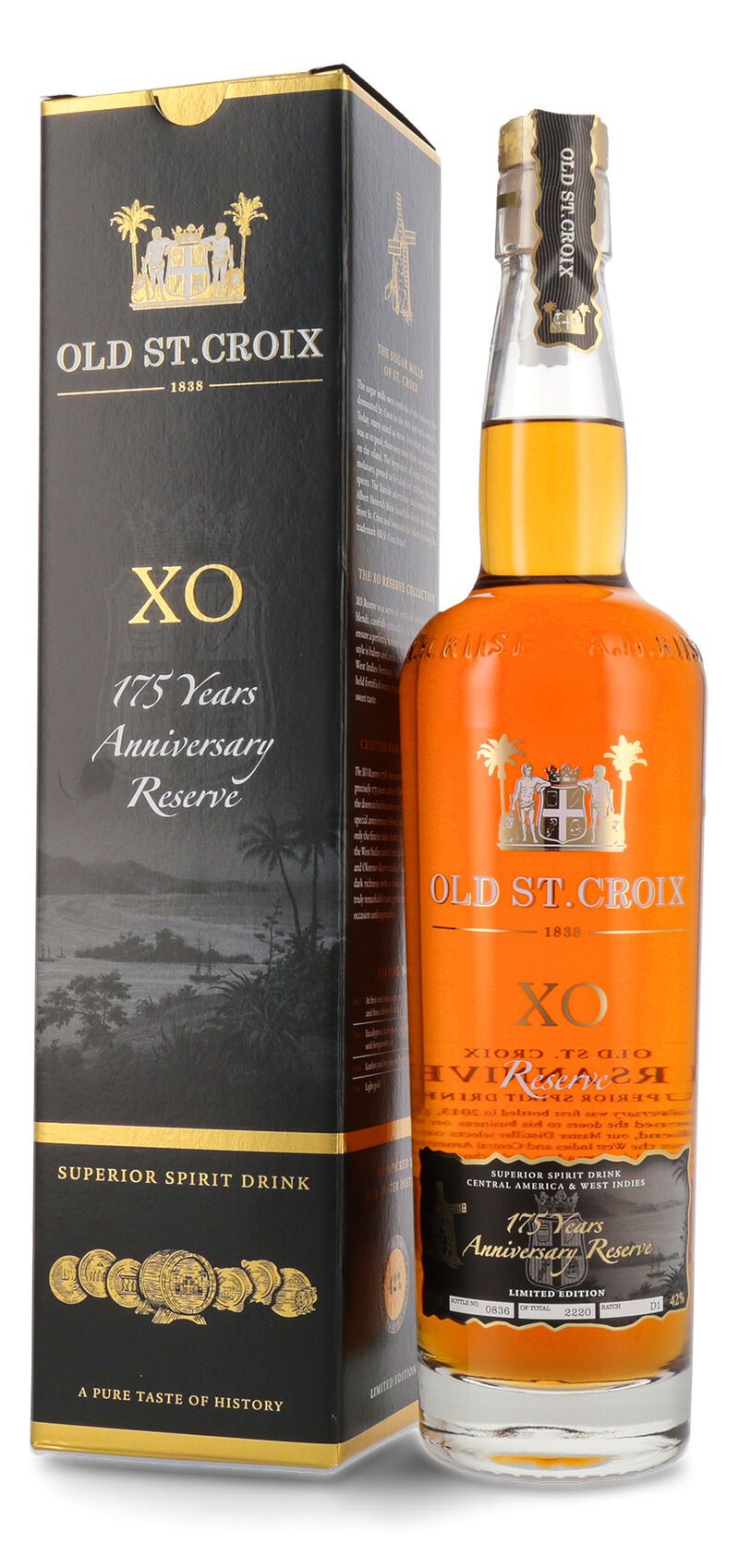 A.H. Riise XO Reserve 175 YO Anniversary Limited Edition 42% vol. 0,70l A.H. Riise XO Reserve 175 YO Anniversary Limited Edition 42% vol. 0,70l