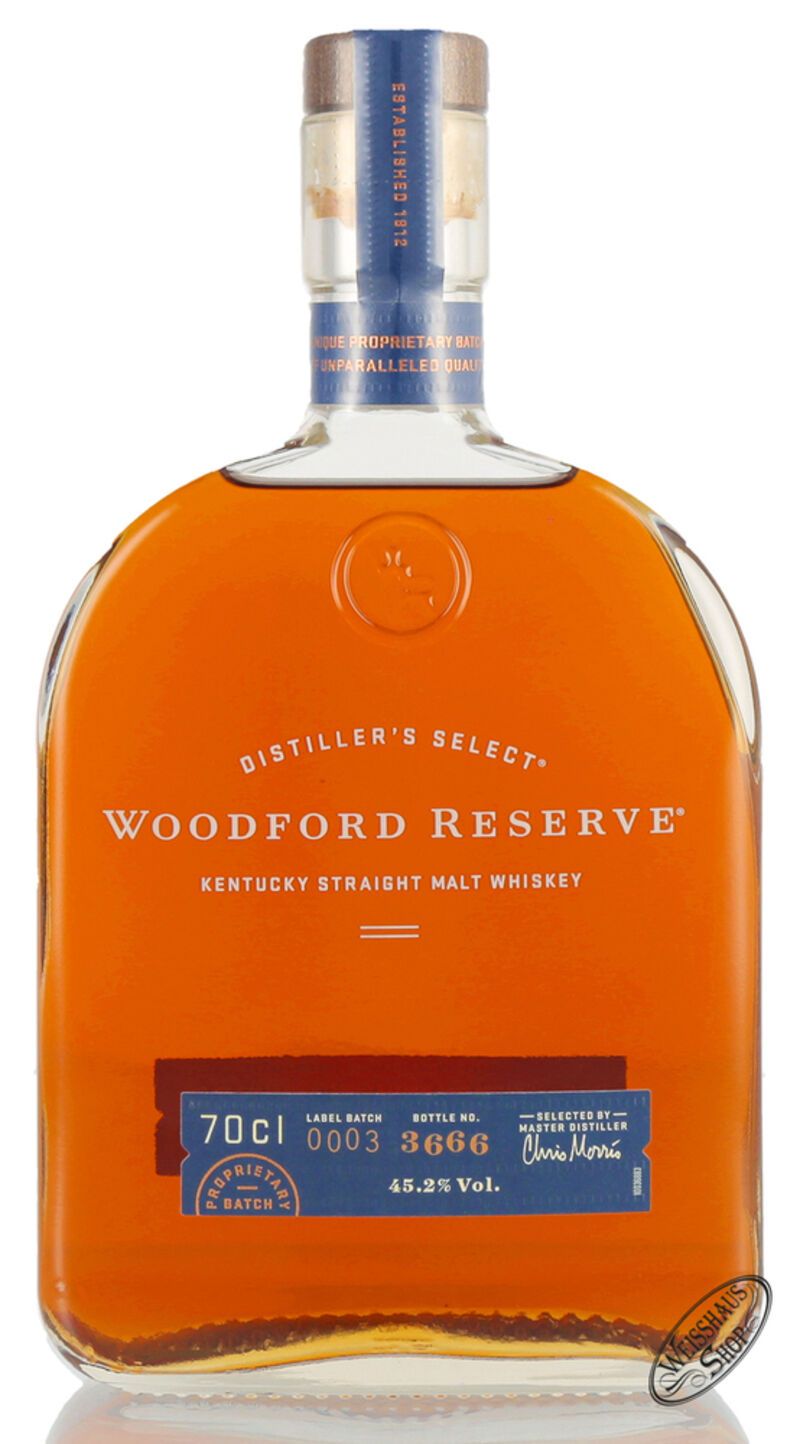Woodford Reserve Malt Whiskey 45,2% vol. 0,70l Woodford Reserve Malt Whiskey 45,2% vol. 0,70l