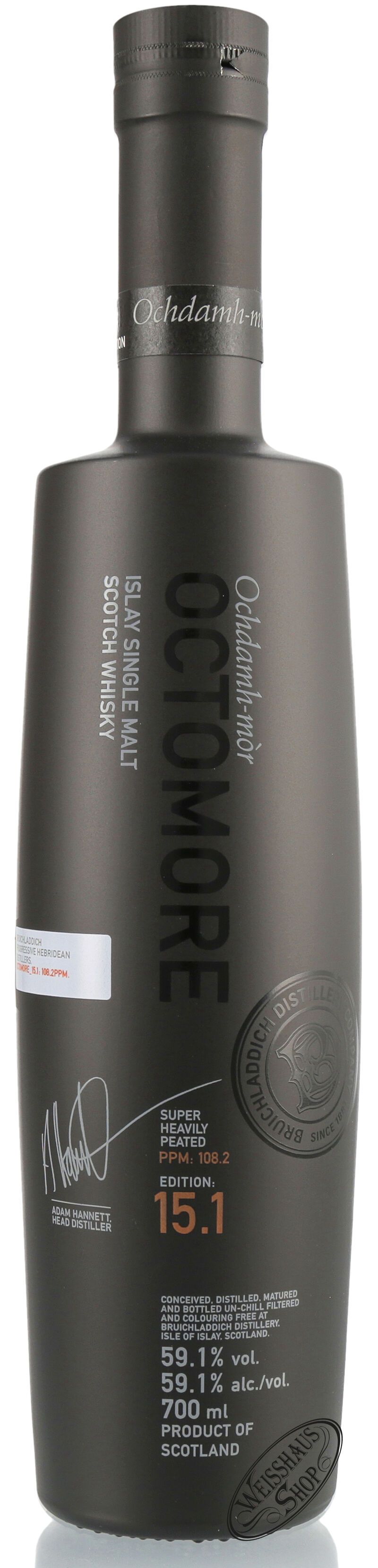 Bruichladdich Octomore 15.1 Islay Whisky 59,1% vol. 0,70l Bruichladdich Octomore 15.1 Islay Whisky 59,1% vol. 0,70l