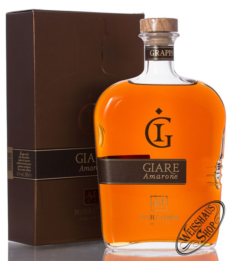 Marzadro Grappa Le Giare Amarone 41% vol. 2,0l Magnum Marzadro Grappa Le Giare Amarone 41% vol. 2,0l Magnum