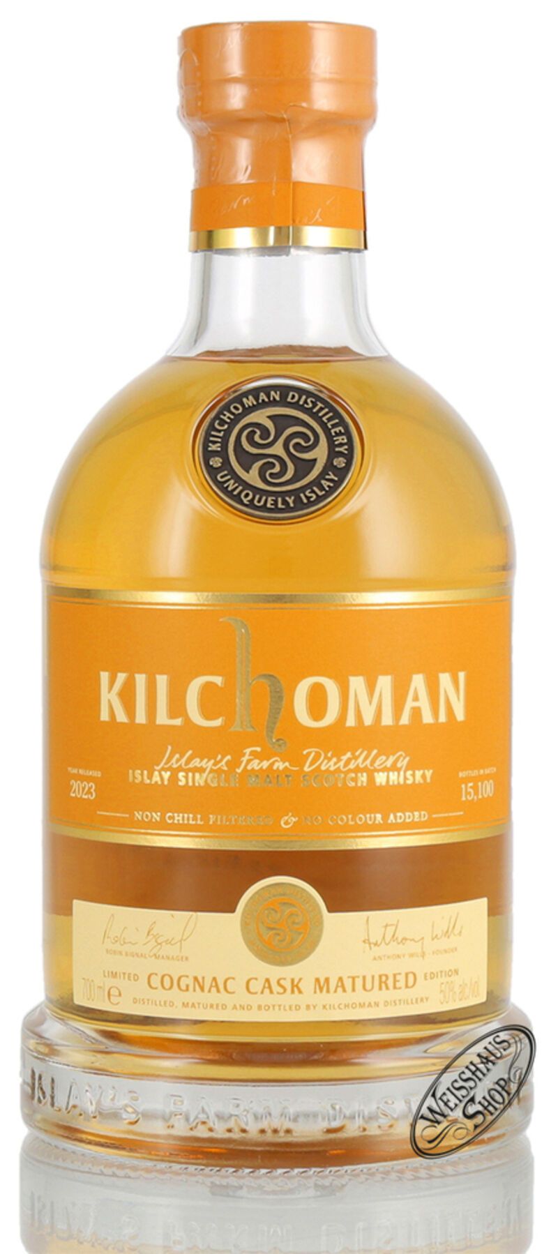 Kilchoman Cognac Cask 2023 Release Islay Whisky 50% vol. 0,70l Kilchoman Cognac Cask 2023 Release Islay Whisky 50% vol. 0,70l