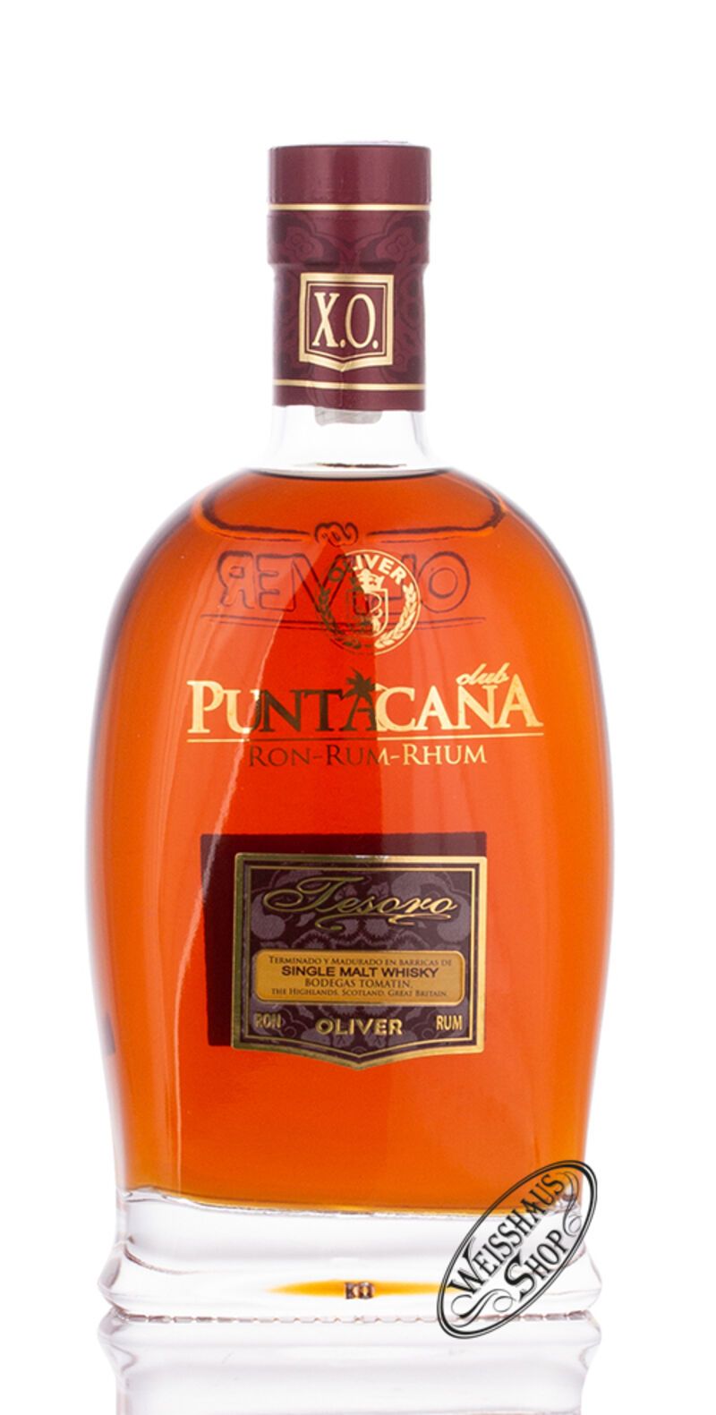 Puntacana Tesoro 15 YO Rum Malt Whisky Finish 38% vol. 0,70l
