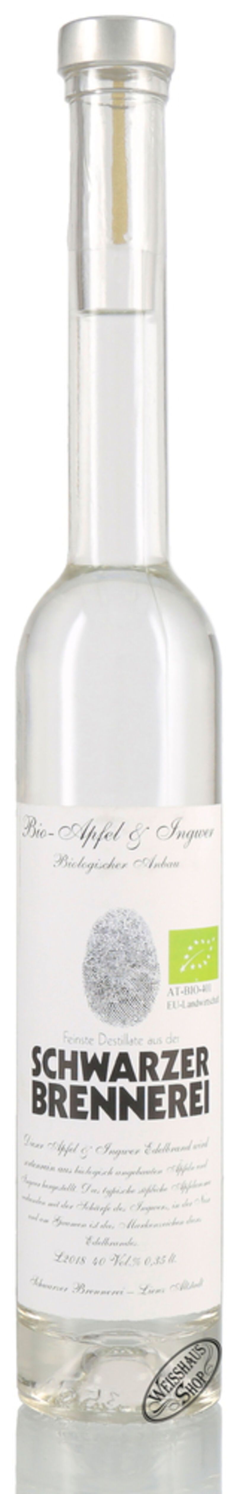 Schwarzer Bio Apfel Ingwer Edelbrand 40% vol. 0,35l Schwarzer Bio Apfel Ingwer Edelbrand 40% vol. 0,35l
