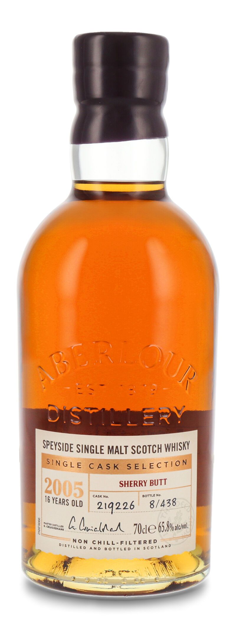 Aberlour 16 YO Single Cask 2005 Sherry Butt Whisky 65,8% vol. 0,70l B-Ware