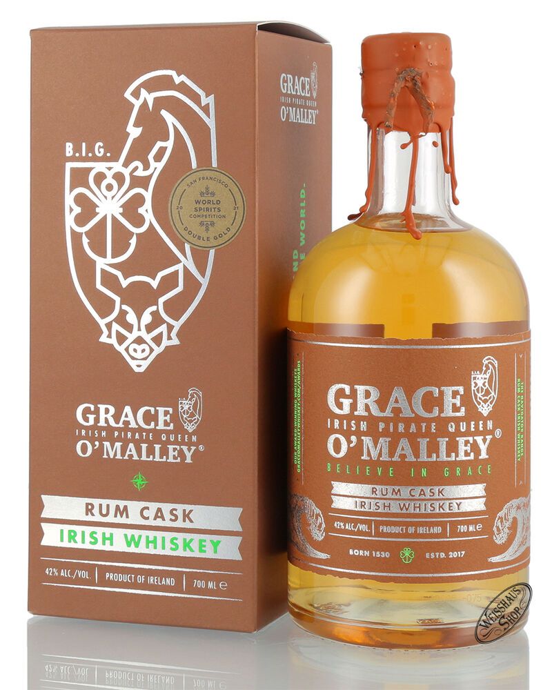 Grace O'Malley Rum Cask Irish Whiskey 42% vol. 0,70l Grace O'Malley Rum Cask Irish Whiskey 42% vol. 0,70l