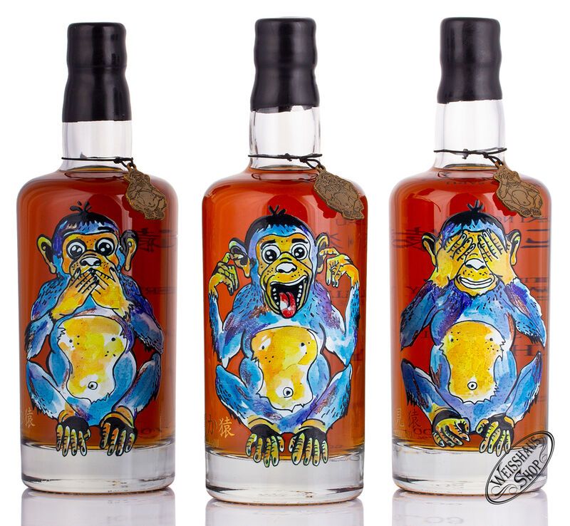 Karuizawa 1999-2000 Wise Monkeys Whisky Set 60,8% vol. 2,10l