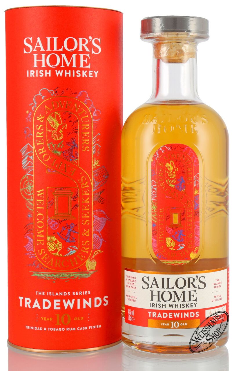Sailor's Home Tradewinds Irish Spiced Rum Cask Whiskey 43% vol. 0,70l Sailor's Home Tradewinds Irish Spiced Rum Cask Whiskey 43% vol. 0,70l