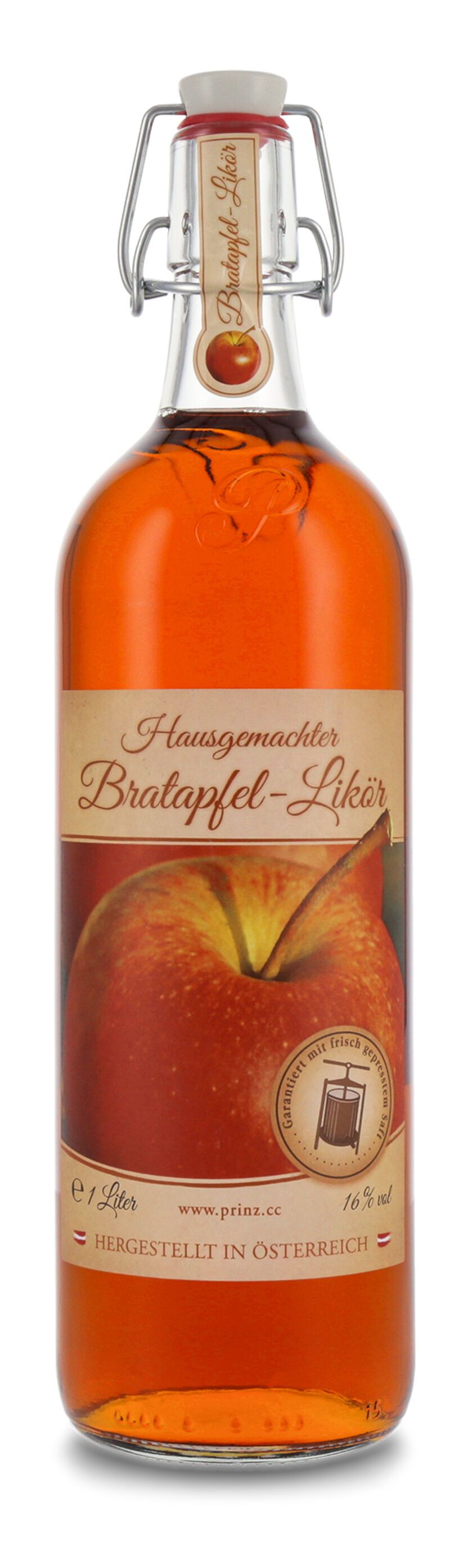 Prinz Bratapfel Likör 16% vol. 1,0l Prinz Bratapfel Likör 16% vol. 1,0l