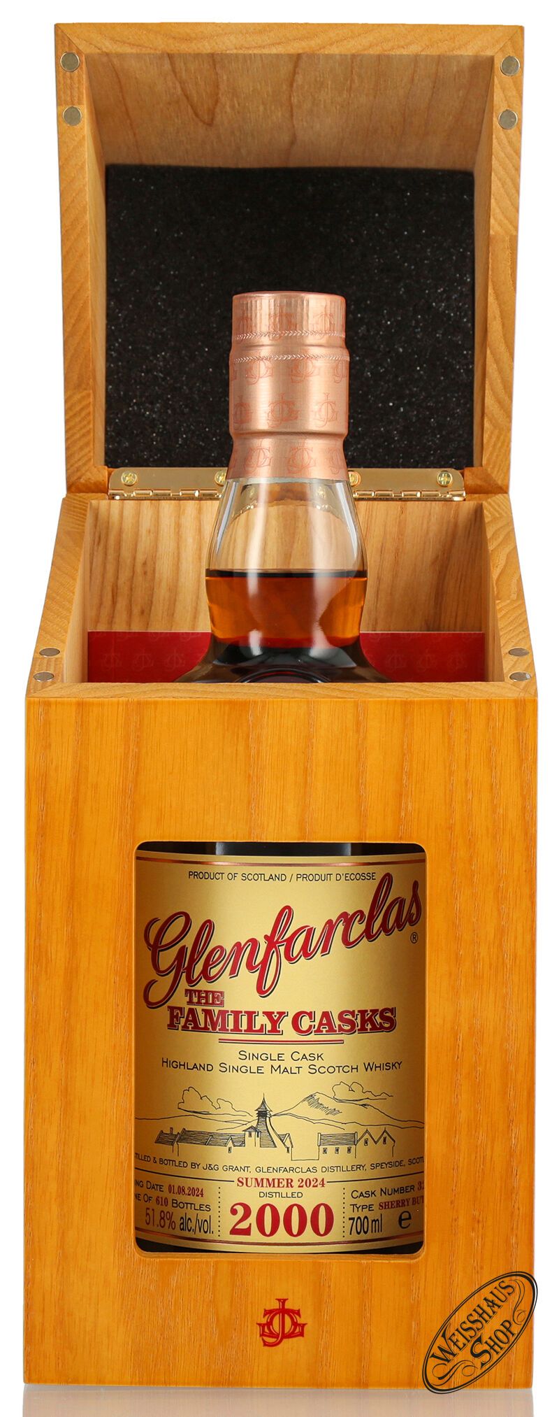 Glenfarclas Vintage 2000 Family Casks Whisky 51,8% vol. 0,70l Glenfarclas Vintage 2000 Family Casks Whisky 51,8% vol. 0,70l