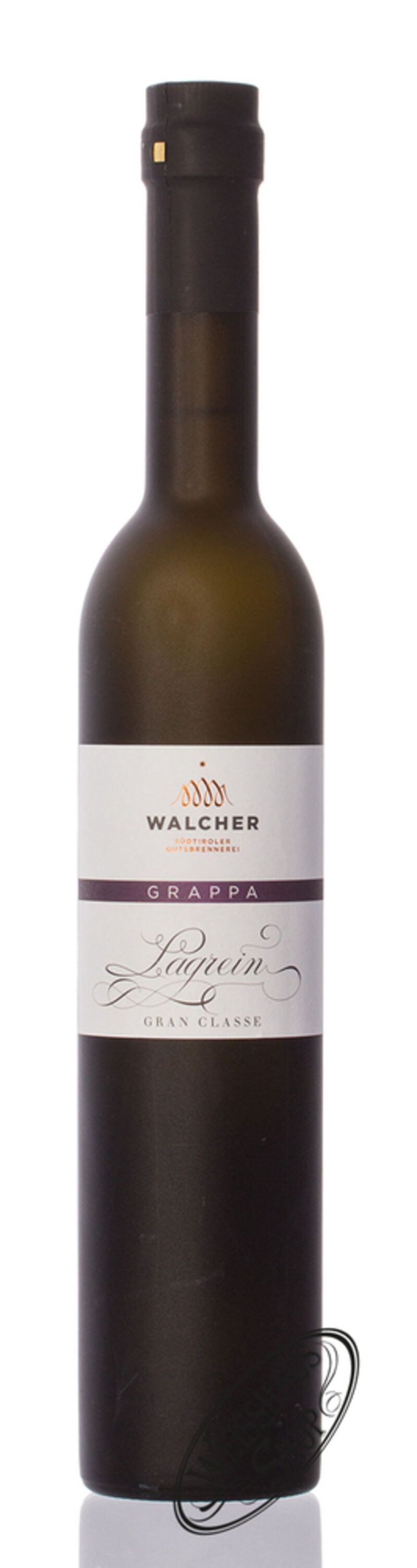 Walcher Grappa Lagrein 40% vol. 0,50l Walcher Grappa Lagrein 40% vol. 0,50l