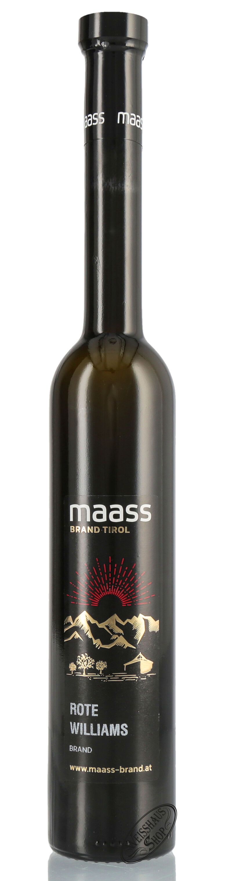 Maass Rote Williamsbrand 40% vol. 0,35l Maass Rote Williamsbrand 40% vol. 0,35l