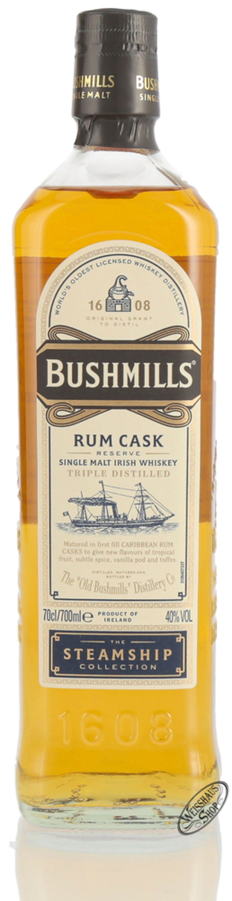 Bushmills Steamship Collection Rum Cask Reserve Irish Whiskey 40% vol. 0,70l