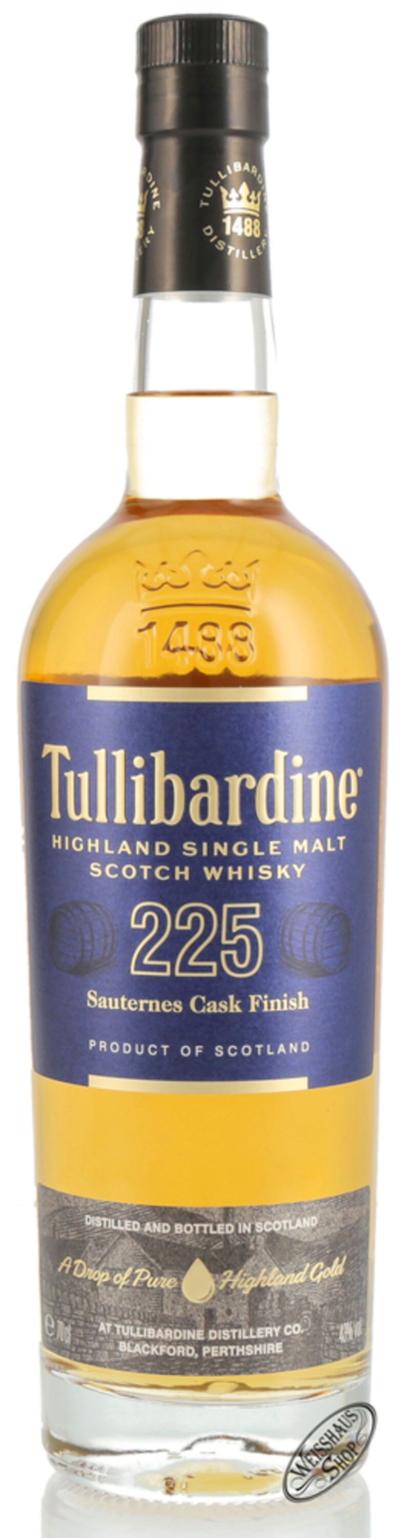 Tullibardine 225 Sauternes Finish Whisky 43% vol. 0,70l