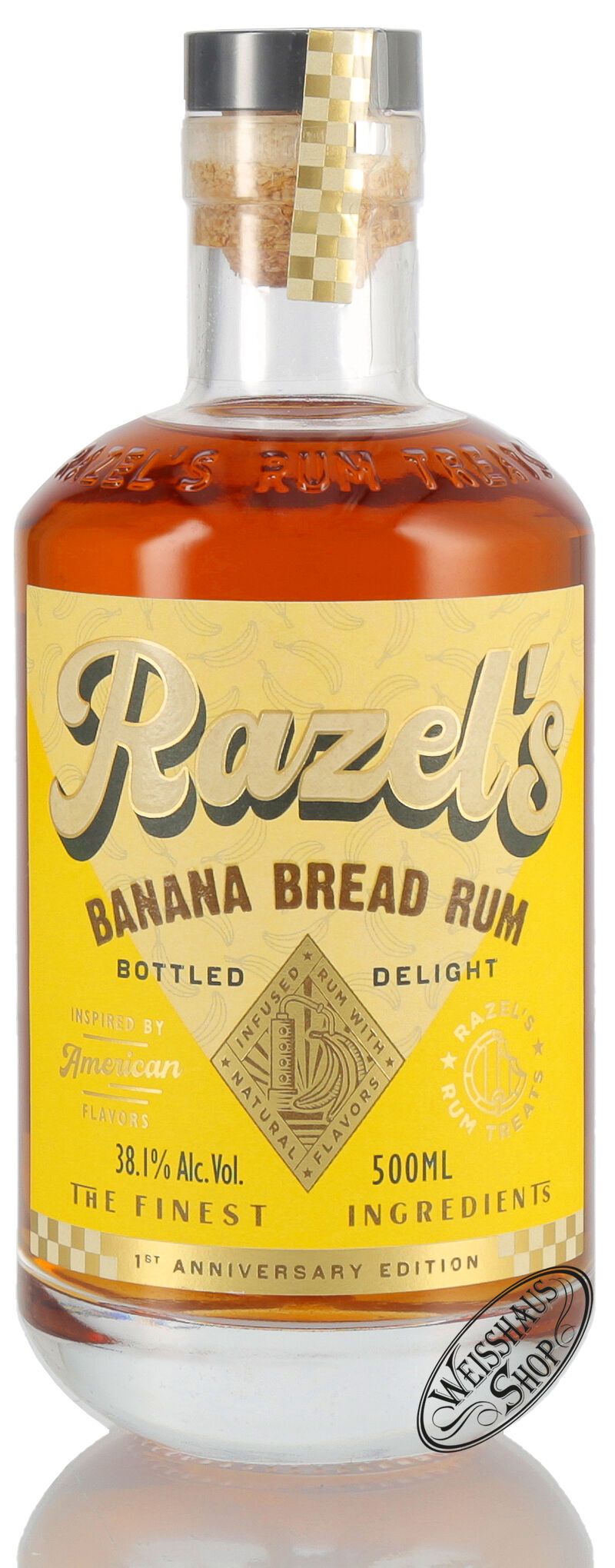 Razel's Banana Bread Rum 38,1% vol. 0,50l Razel's Banana Bread Rum 38,1% vol. 0,50l