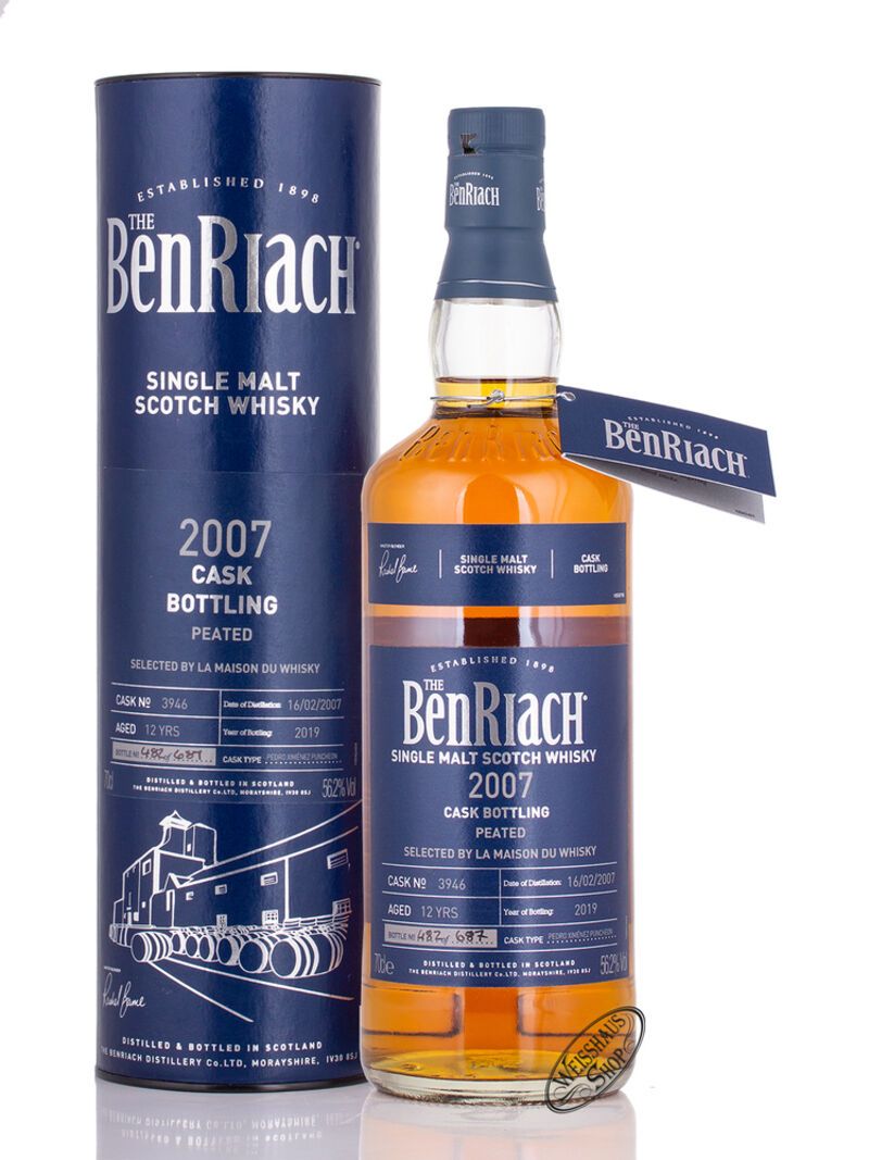 BenRiach 12 YO 2007 Peated Sherry PX Finish Little Big Book Whisky 56,2% vol. 0,70l