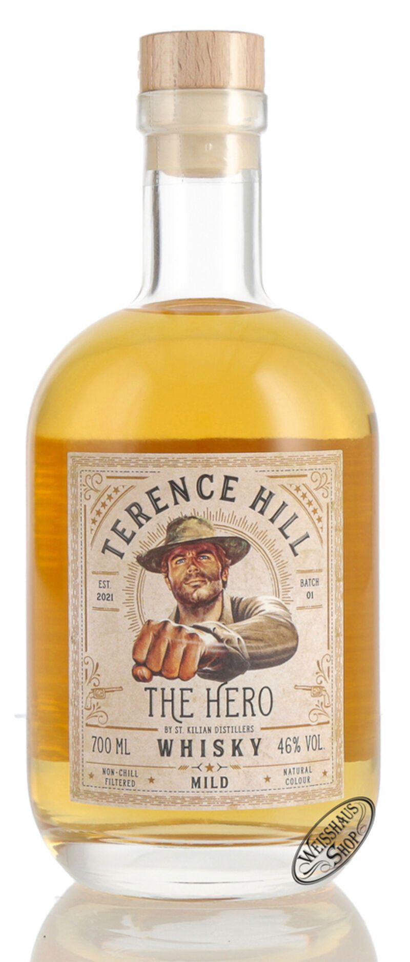 St. Kilian Terence Hill The Hero Single Malt Whisky 46% vol. 0,70l St. Kilian Terence Hill The Hero Single Malt Whisky 46% vol. 0,70l