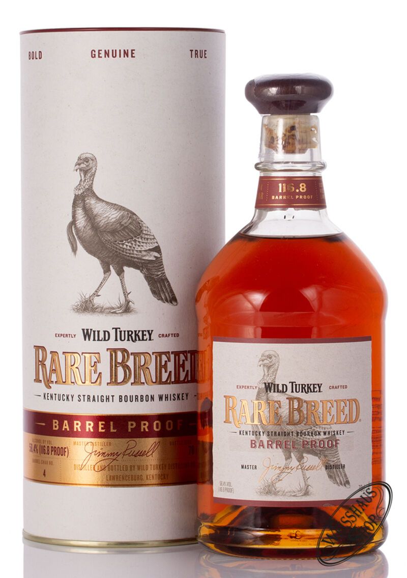 Wild Turkey Rare Breed Barrel Proof Bourbon Whiskey 58,4% vol. 0,70l B-Ware