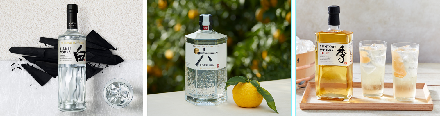 Suntory Vodka, Gin und Whisky